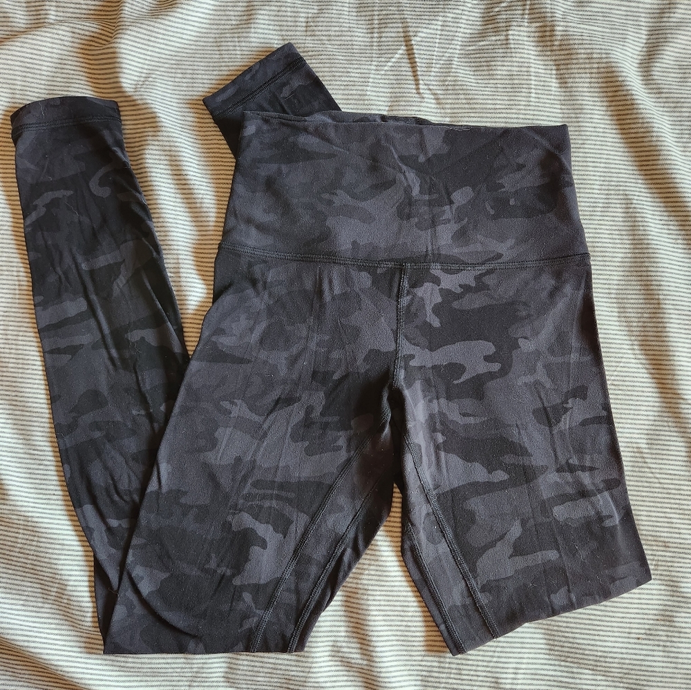 Lululemon Align Legging 28" - Incognito Camo Multi Grey - size 4